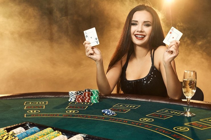 giat4d app showing live blackjack table with dealer and player hands